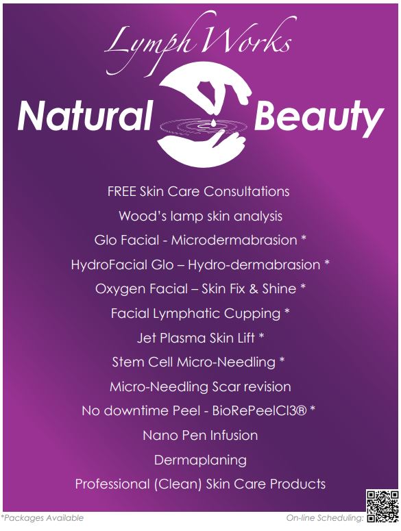 Natural Beauty Services list